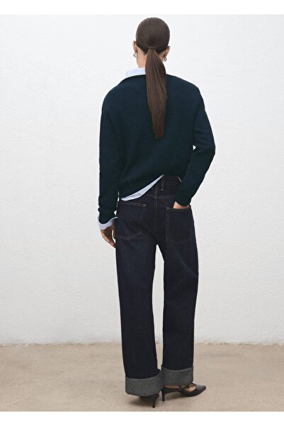 MANGO Woman Yün karışımlı triko kazak