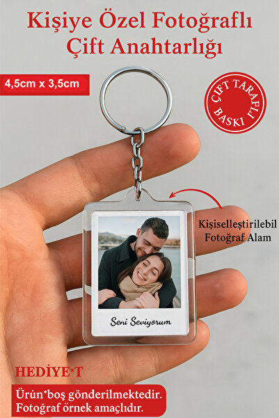 Outdoor One Sevgiliye, Düğün, Doğum Günü Hediyesi AN-4210-H Çift Yön Anahtarlık