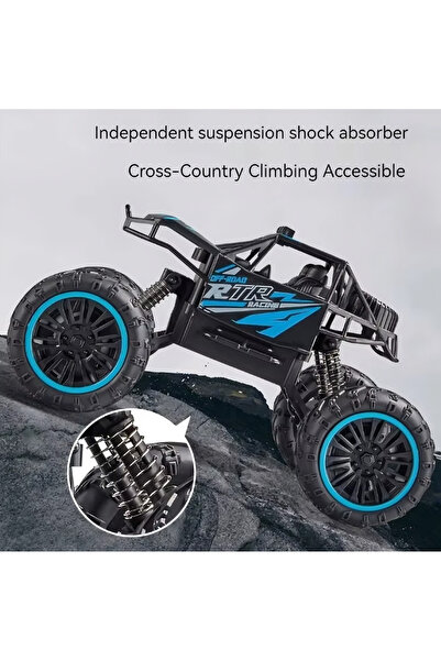 PLAYZO Super Large 2.4G Six-Wheel High-Speed Off-Road RC Car with Helicopter – Remote Control Drift Car