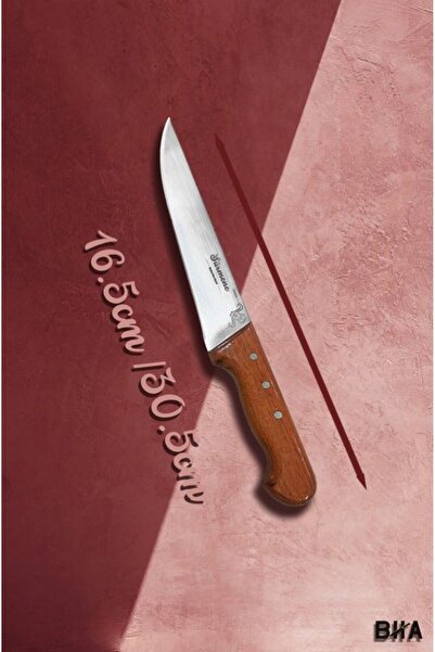 bha Sürmene Rosé Gül Ağacı Sap Paslanmaz Çelik Kasap Bıçağı No. 3 – 16,5 cm