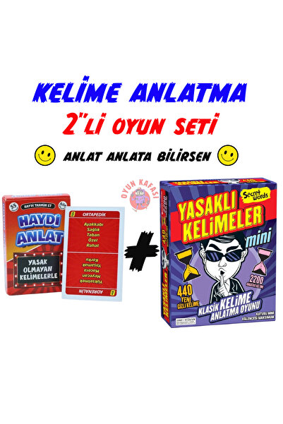 OYUNKAFASI Yasaklı Kelimeler Mini & Anlat Bakalım ( 2'li Oyun Seti )