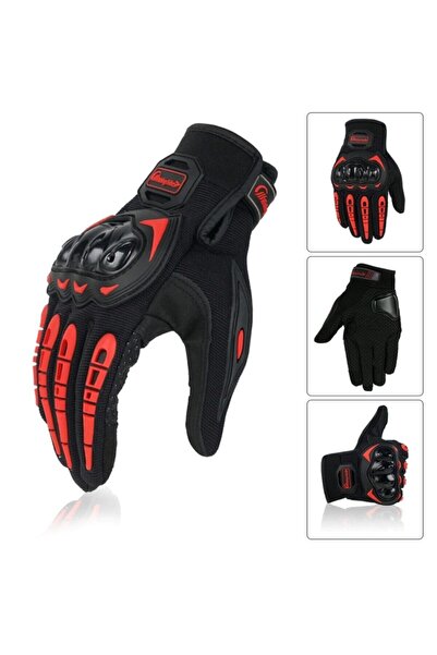 Moonrider Motor Eldiveni tam Korumalı Dokunmatik çalışır yeni yasa CE-EN13594 unisex Motosiklet Eldiveni Nx-2
