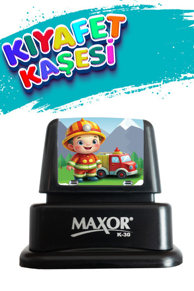 maxor Kıyafet Kaşesi İtfaiye Temalı Öğrenci Kaşesi / Kıyafet Etiketi / Kumaş ...