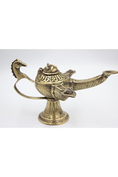 Bosphorus Heritage El Yapımı Pirinç Dekoratif 3 Fitilli Gaz Lambası – Vintage...