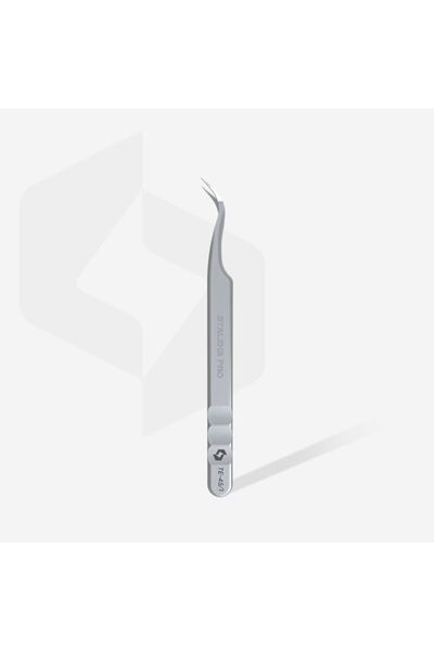 STALEKS EXPERT 45 TYPE 1 Profesyonel Çentikli Kirpik Cımbızı (Eğik)