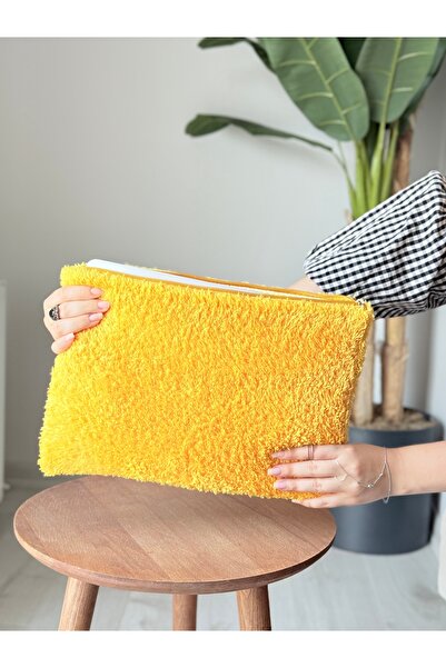 BABY KANGAROO Mustard Plush Unisex 13-14-15-16 Inch Compatible MacBook Case Notebook Laptop Bag