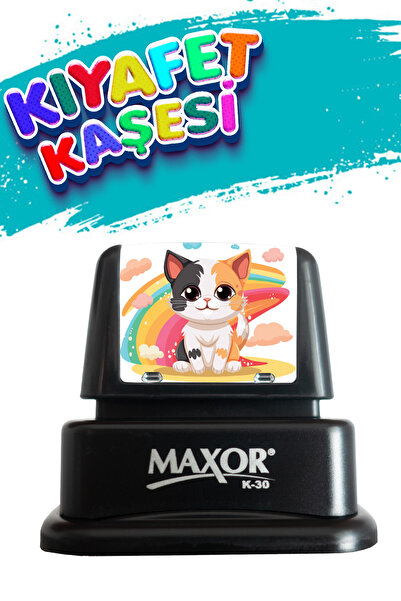 maxor Kıyafet Kaşesi Yavru Kedi Temalı Öğrenci Kaşesi / Kıyafet Etiketi / Kum...