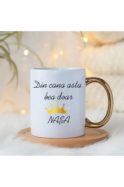OEM Cana personalizata, Din cana asta bea doar Nasa, 300 ml