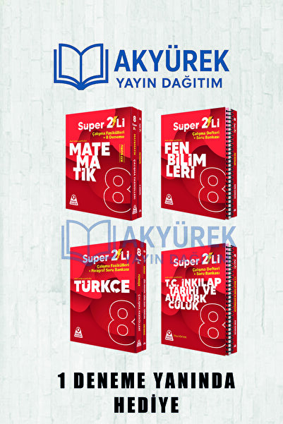 Örnek Akademi Yayınları Örnek Akademi 8.Sınıf 4'lü Set