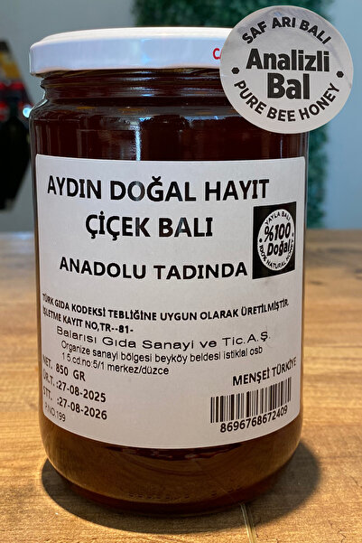 BALARISI Aydın Doğal Hayıt Balı 850g – Katkısız Doğal Şifa Kaynağı