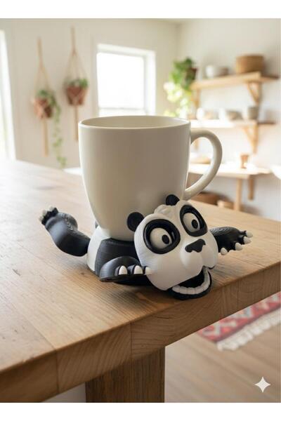 MCY DEKOR Hareketli Panda Bardak Altlığı | Kupa Altlığı