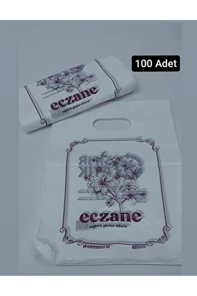 Onbir Tedarik 25×35 Cm El Geçme Mor Eczane Poşeti No:1 - 100 Adet