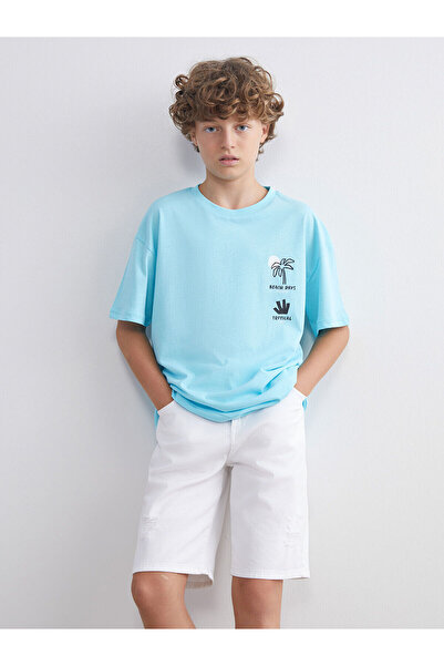 LC Waikiki Nova sezonska okrugla kragna majica za dečake - S5Q200Z4