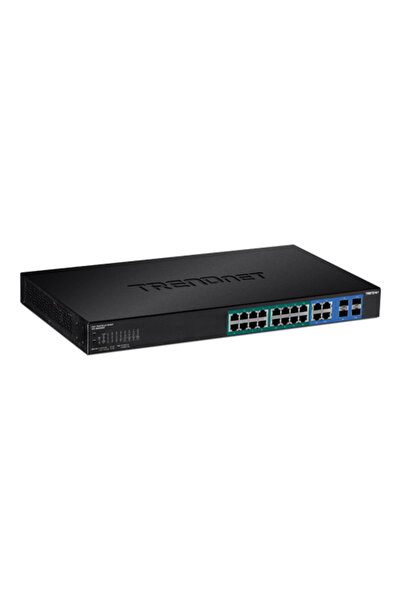 TRENDnet Switch Web Inteligent, 16 x Gigabit PoE+, 4 x Gigabit/SFP, putere 37...