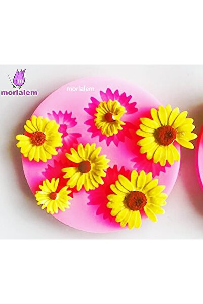 morlalem m 6 Mini Daisy Flowers in One Mold, Set of 6 Flowers Silicone Mold K...