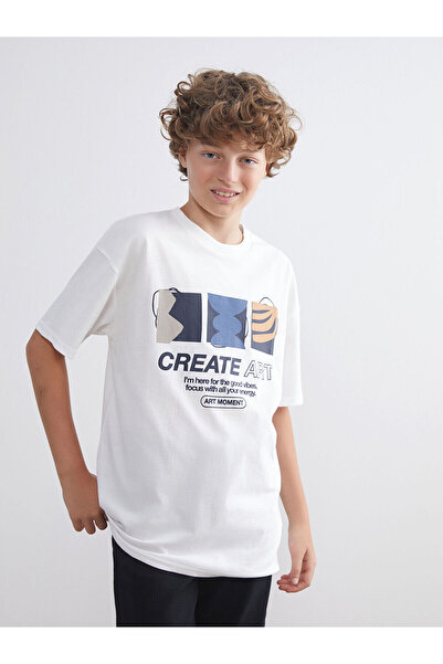 LC Waikiki Тениска с кръгло деколте за момчета от Нова година - S5Q196Z4