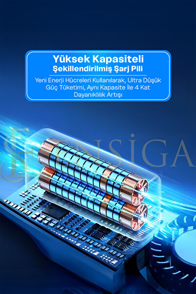 EN SİGA Bıçaksız Boyun Fanı Dijital Ekranlı Taşınabilir Mini HAVA SOĞUTUCU USB Şarj Edilebilir