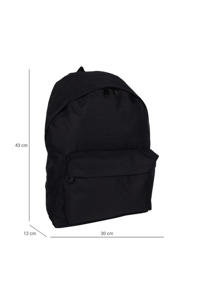 Bagacar 126 Excaption Daily School Backpack Dark Black