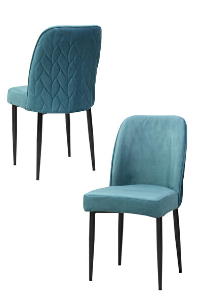 ARTA DOOR Set of 2 Baron Chairs, Comfortable, ergonomic, modern chair - HORECA 93*45*45, Turquoise