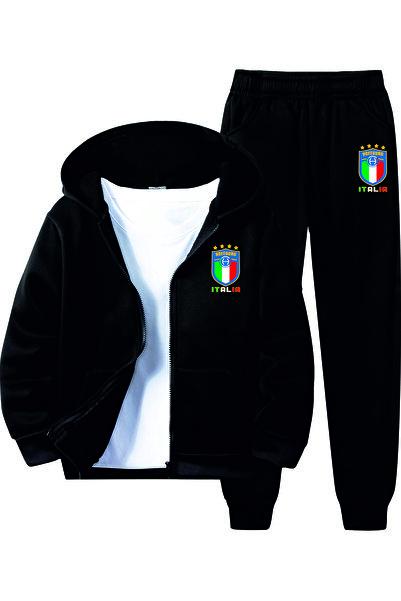 HOFFNUNG هودي يونيسكس للرجال/النساء من ITALIA بتصميم فضفاض وسحاب كامل