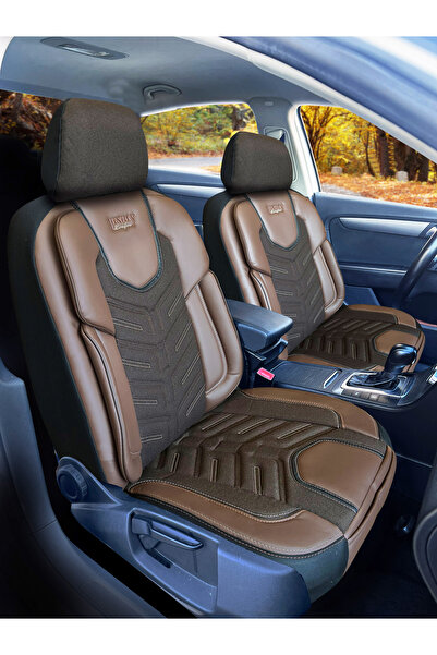 KONFORUM غطاء مقعد السيارة الفاخر من سلسلة Luxuryy مجموعة أمامية وخلفية ذات ق...