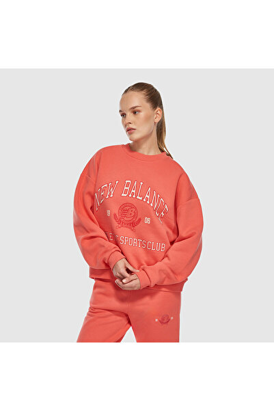 New Balance WNC3404 Pembe Kadın Sweatshirt