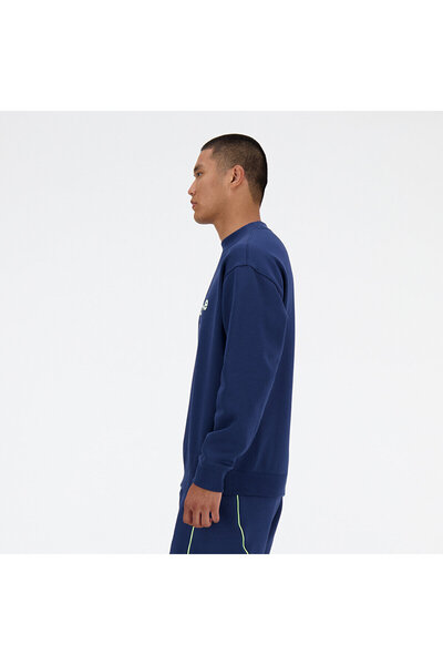 New Balance MT41597 Lacivert Erkek Sweatshirt