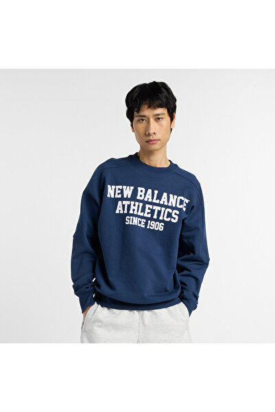 New Balance MT51521 Lacivert Erkek Sweatshirt