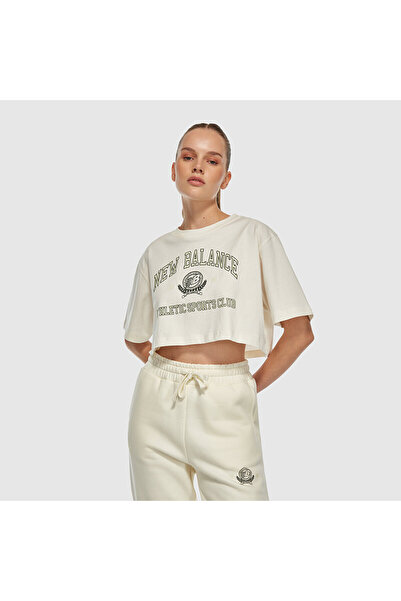 New Balance WNT3404 Beyaz Kadın Tişört