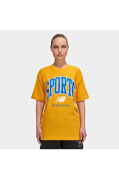 New Balance WNT3305 Sarı Kadın Tişört
