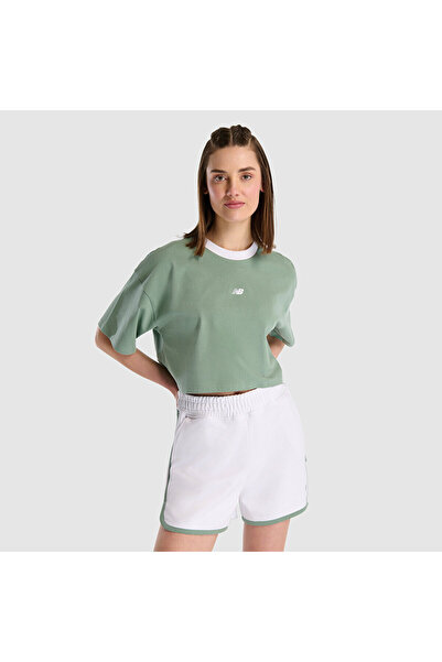 New Balance WNT1515 Tricou verde pentru damă