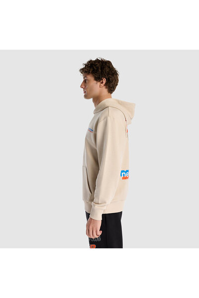 New Balance MNH1533 Bej Erkek Sweatshirt