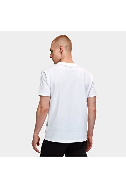 New Balance Ανδρικό λευκό μπλουζάκι Mnt1415