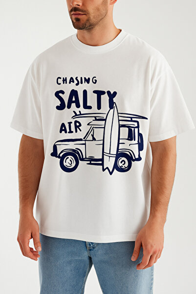 Sabaki Chasing Salty Air Surf Tasarım Oversize Unisex Tişört