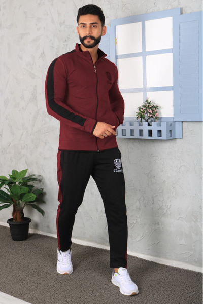 CLASSY.MODA طقم رياضي - طقم بدلة رياضية - قماش بخيطين