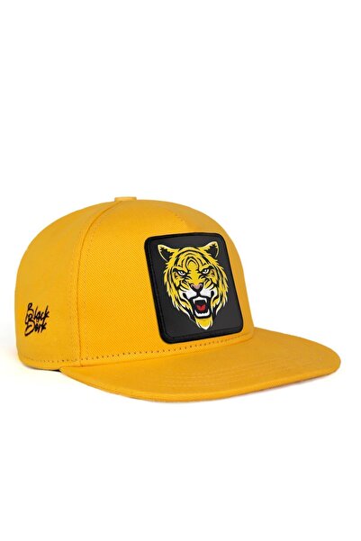 BlackBörk Κίτρινο παιδικό καπέλο μπέιζμπολ με λογότυπο Hip Hop Kids Tiger
