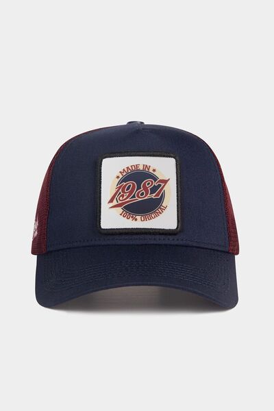 BlackBörk Виготовлена в 1987 році з логотипом Синьо-бордова кепка Trucker