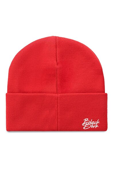 BlackBörk See You Later Never Logo Red Beanie