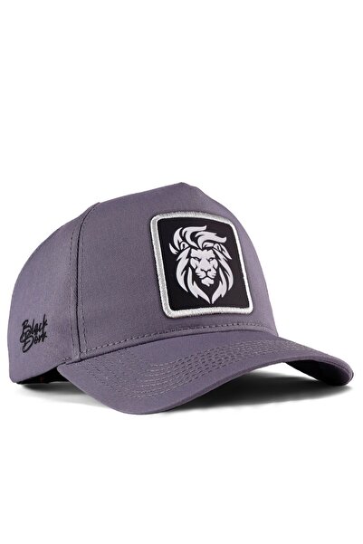 BlackBörk Grey Baseball Cap with Lion Logo