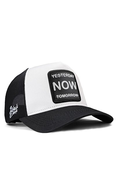 BlackBörk Χθες τώρα αύριο Μαύρο-άσπρο καπέλο Trucker