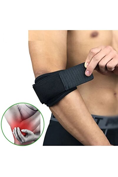 Beyaz Medikal Epikondilit Dirsek Bandajı Golfçü ve Tenisçi Dirseği Dirsek Des...