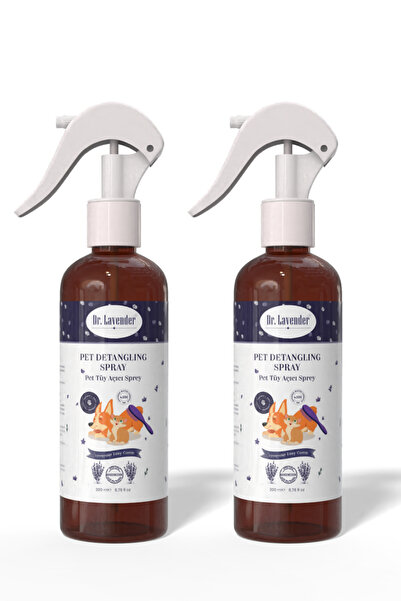 Dr.Lavender 2'li Lavantalı Pet Tüy Açıcı Kene Ve Pire Önleyici Kolay Tarama Ve Tüy Bakım Spreyi Kıtık Açıcı
