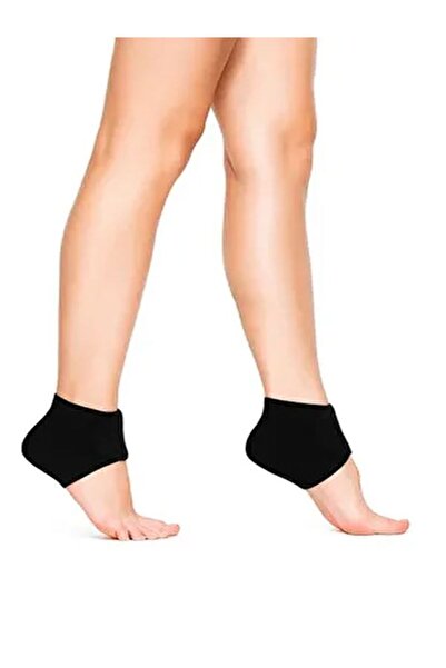 Beyaz Medikal قطعتان من جوارب الكعب المصنوعة من قماش السيليكون لآلام الكعب وحشوة الكعب وآلام الكعب وتشقق الكعب