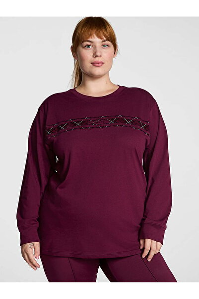 PINK Kampüs Pamuklu Uzun Kollu Tişört