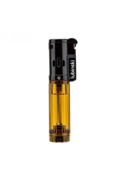 Lubinski Cigar Basic Slim Tek Torch Puro Çakmağı Sarı