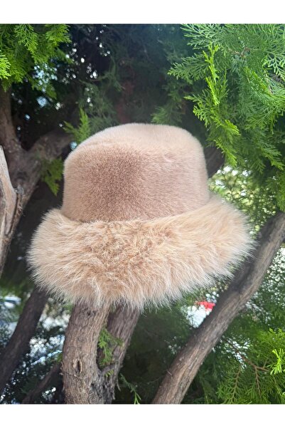 Axesoire 14623-1 Peluş Vizon Kalpak Şapka