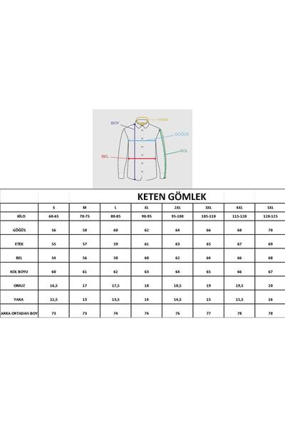 YXC Trend Maker Men's Linen Textured Oversize Men's Shirt Red