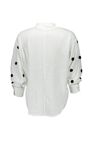 Collezione Beyaz Kadın Beyaz Spor Regular Uzun Kol Gomlek