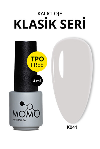 MOMO professional Kalıcı Oje K041, Kar Beyazı, 4 ml, TPO- FREE