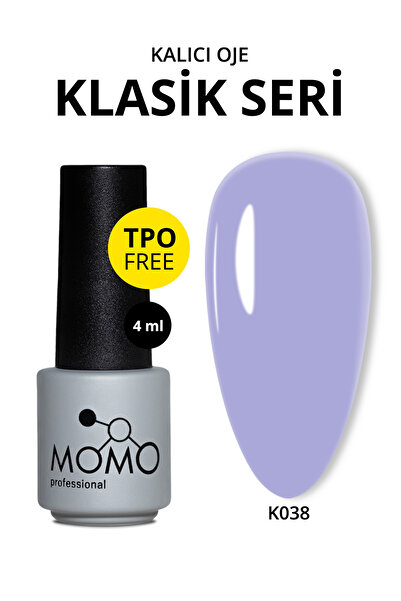 MOMO professional Kalıcı Oje K038, Lila, 4 ml, TPO- FREE